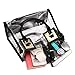 Clear Crossbody Handbags, OURBAG Fashion Women's Waterproof Clear Handbag Top Handle Shoulder Bag Transparent Purse Black