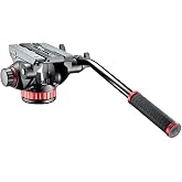 Manfrotto Video Head with Flat Base, Video Head for Compact Video Cameras and DSLR Cameras, for Filming, Videography, Content Creation, Vlogging, Live Streaming