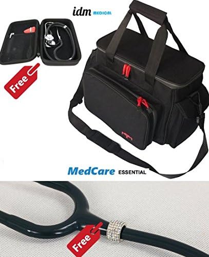 Nurse Medical Bag + Free Stehoscope hard case + Free Stethoscope charms silver (Stethoscope &amp; accessories exclude)
