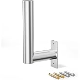 ANNTLENT Antenna Pole Mount L-Type for Outdoor Antenna - Universal 12" Length Outside Antenna Mounting Pole for Cell Phone Signal Booster Antenna-Pole Mount Bracket