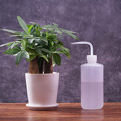 CVNDKN 3pcs 500ml Plastic Safety lab Wash Bottle,Squeeze Bottle with Scale Labels (16 oz/3 Bottle).