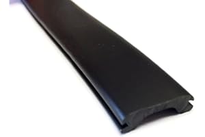 Automotive Authority LLC Narrow 0.6" RV Marine Camper Vinyl Insert Trim Mold Screw Cover (Black, 25 ft)