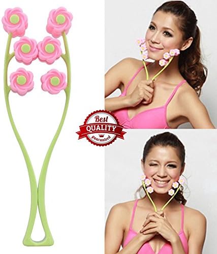 Facial Massager Roller Portable Flower Shape Elastic Anti Wrinkle Face-Lift Slimming Face Face Shaper Relaxation Beauty Tools