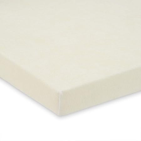 Frottee Spannbettlaken 90x55cm für Beistellbett und Wiege, creme