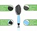 Tailmate Double Sided Pin and Bristle Brush Comb for Long Haired Dogs&Cats (Blue, 2-in-1 Brush)