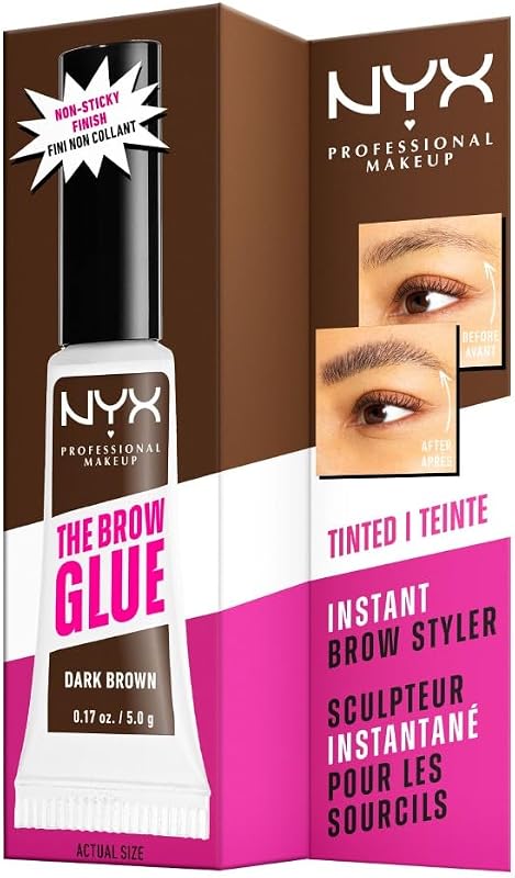 Gel Sopracciglia Brow Glue, Istantaneo, Per un Look Laminato, The Brow Glue, Dark Brown