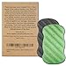 Konjac Sponge with Bamboo Charcoal and Green Tea – 2 Pack - 100% Natural Charcoal and Green Tea Body Sponges Each with Attached String for Hanging to Dry (2)