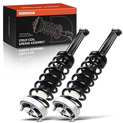 A-Premium Rear Pair (2) Complete Strut & Coil Spring Assembly Compatible with BMW E60 525i 2004-2007, 528i 2008-2010, 530i 2004-2007, 535i 2008-2010, 545i 2004-2005, Replace# 172747