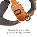 Ruffwear, Front Range Dog Harness, Reflective Soft Padded Everyday Harness with Dual Leash Clips, Adjustable and Lightweight Fit for Training or Walking for All Dogs, Orange Poppy, Large/X-Large