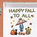 Collections Etc. Fall Garage Door Magnets, Removable Autumn Magnets with Scarecrow, Leaves, Sunflowers, Cat, Pumpkins