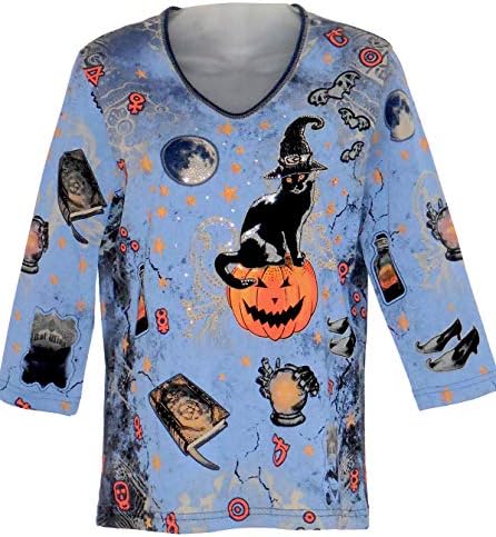 Cactus Bay Spellbound Halloween 3/4 Sleeve Tee Shirt