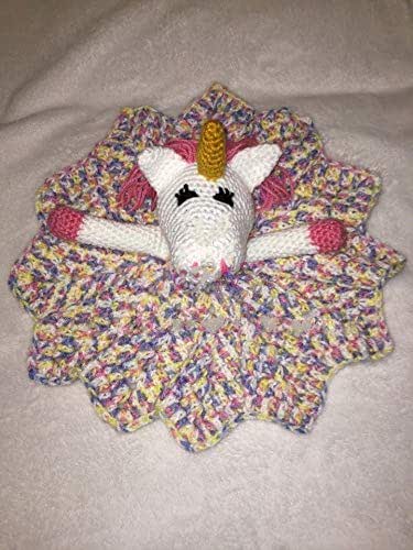crochet unicorn baby blanket