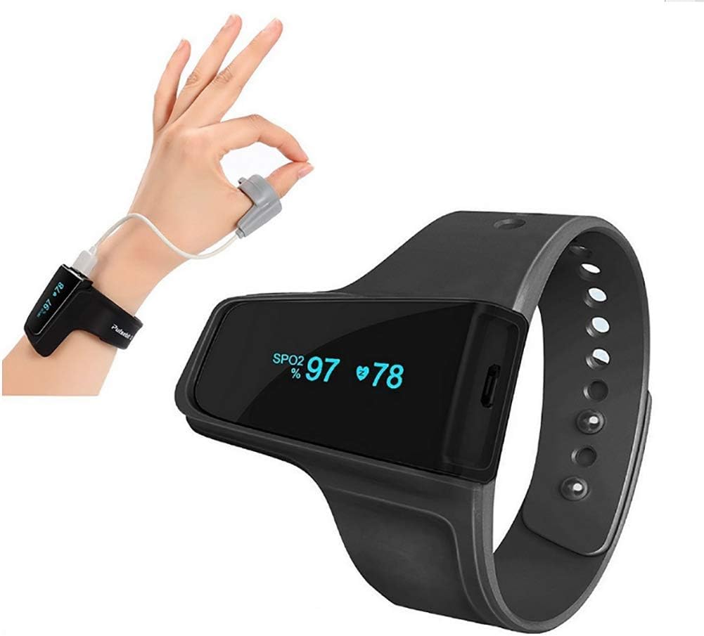 Pulse Oximeter Alarm Sleep Monitor, Wrist Pulse Oximeter Wireless
