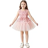 ROYLAMP Girls Princess Dress Kids Summer Ruffle Tulle Dresses Sleeveless Toddler Swiss Dot Sundress
