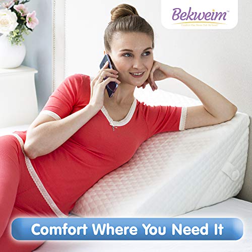 Adjustable Bed Wedge Pillow 7in1 Incline and Positioner Memory Foam Pillow for Sleeping