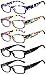 Readers 5 Pack of Elegant Womens Reading Glasses with Beautiful Patterns for Ladies Deluxe Spring Hinge Stylish Look 180 Day Guarantee