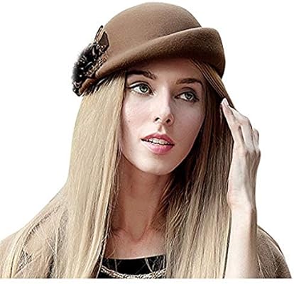 Amazon Com Transser Wool Beanie Hat French Beret Hat Dress Beret Winter Hat Vintage Fascinator Hats With Flower Appliances