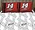 NASCAR Tony Stewart 14 Bedding Pillowcase and Sheet Set - Twin Size - Multi