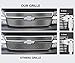 APS Compatible with Nissan Pathfinder 2005-2007 & 05-08 Frontier with Logo Show Main Upper Lower Bumper Chrome Billet Front Grill Grille Insert Combo N67966A