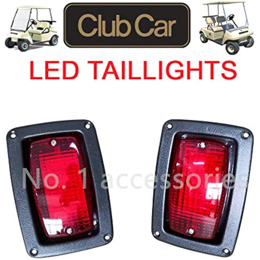 No. 1 Accessories Club Car 1982Newer DS Golf Cart LED Tail Light Kit