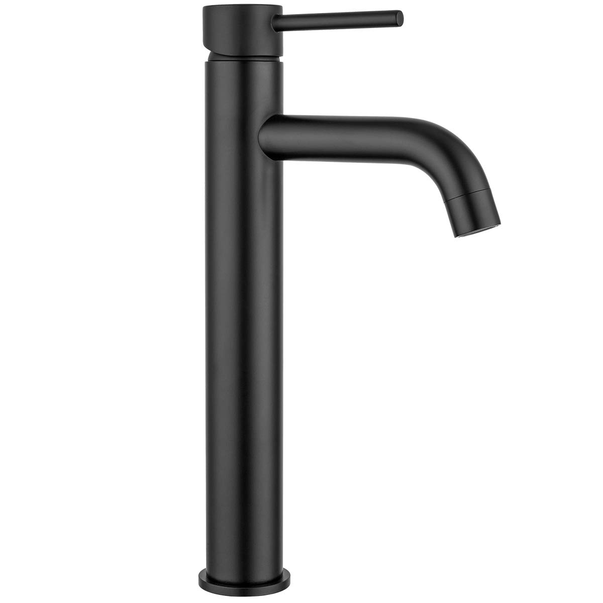 GAPPO Mono Basin Mixer Tap Single Lever Tall Counter Bathroom Sink Taps Lead, Matt Black