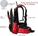 15L Insulated Hydration Backpack Pack with 2L Water Bladder Lightweight Hiking Backpack Bag for Women Men Daypack for Hiking Running Festival Camping Biking (Red)