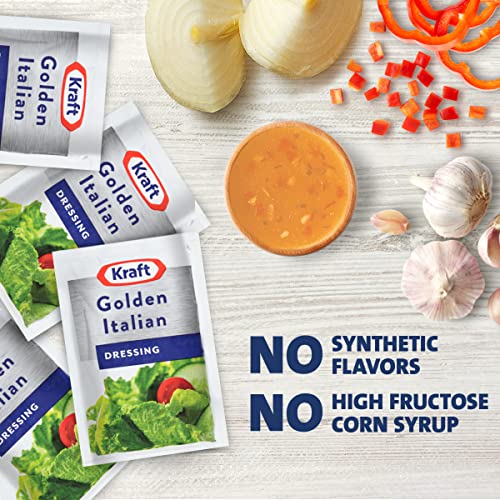 Kraft Golden Italian Salad Dressing Single Serve Packet (1.5 oz Packets