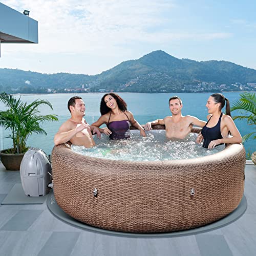 GloSpa Hot Tub Mat for Inflatable Tub, 77'' Hot Tub Pad Foundation