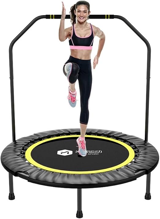 Long gang shop Mini Trampoline 40" With Handle, Indoor Foldable