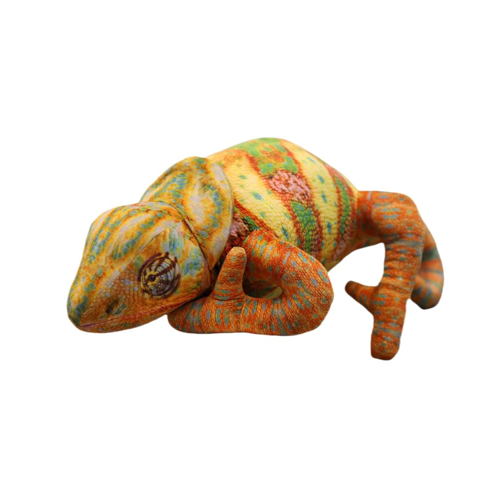 Xshelley Chameleon Stuffed Plush Toy, Lizard Plush Doll, Iguana Wildlife Toy, Kids Gift (55 cm)