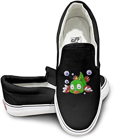 NF18G Bubble Bobble Dragon Customized Canvas Sneaker Size44 Black