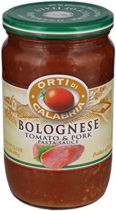 Orti Di Calabria Bolognese Tomatoe &amp; Pork Pasta Sauce 24.3 OZ (Pack of 3) + (6 Pack of M&amp;M Milk Chocolate 1.69oz)