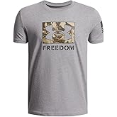 Under Armour Boys Freedom Big Logo Short Sleeve T Shirt