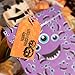 Whaline 120 Pack Halloween Gift Tags Trick or Treat Craft Label Tags with 130ft Cotton Rope for Halloween Party Favor, Candy Goodie Bag Art Hanging Cards