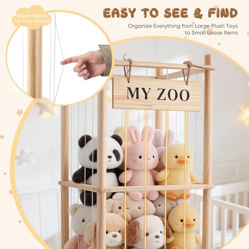 Wooden Pet Storage Box with 360° Wheels 135 x 40 x 40 cm Large Capacity for Playroom, Children's Room, Bedroom