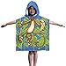 Dawhud Direct Poncho Beach Towels for Kids Towels with Hood, Hooded Bath Towel for Pool, Baby, Toddler Towels for Boy and Girl (Cheeky Monkey)