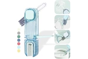 VIDONIO 4 in 1 Cup Lid Gap Cleaning Brush, Multifunctional Insulation Bottle Cleaning Tools, Mutipurpose Tiny Silicone Cup Holder Cleaner, Home Kitchen Cleaning Tools