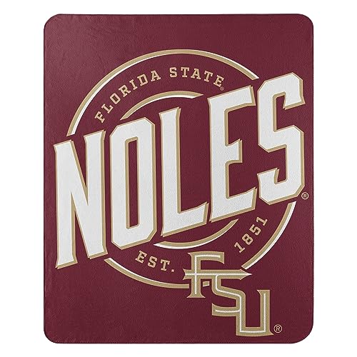 Northwest NCAA Florida State Seminoles Fleece Throw Blanket, 50 x 60, Campaign