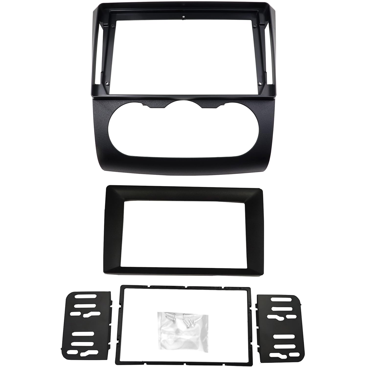 Photo 1 of DKMUS Radio Stereo Bezel for Nissan Altima 2006-2012 Dash Installation Mount Trim Kit Fits 9" and Double Din (Manual A/C)