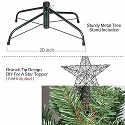 Hykolity 6.5 ft Christmas Tree, Premium Spruce