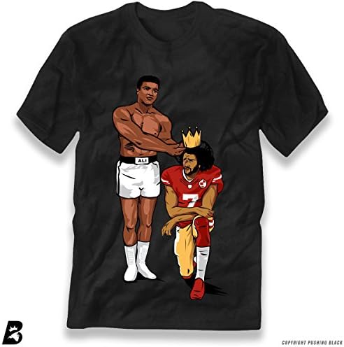 Colin Kaepernick 'Muhammad Ali Legacy' Premium Unisex T-Shirt (XX-Large, Black)