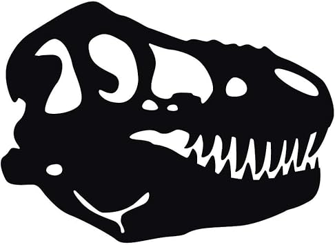 Amazon Com T Rex Skull 10 Inch Black Indoor Outdoor Vinyl Decal