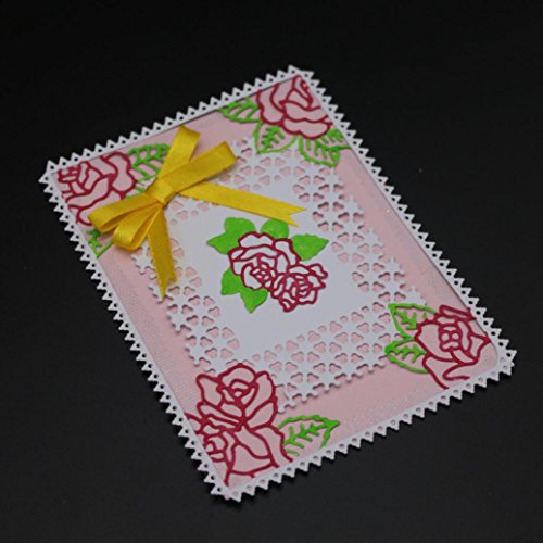 Orangeskycn New Flower Heart Metal Cutting Dies Stencils DIY Scrapbooking Album Paper Card Craft (D) - Thumbnail 2