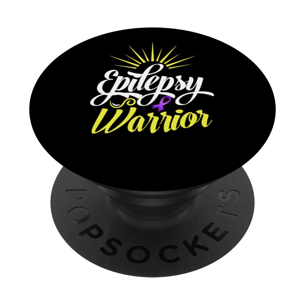 Epilepsy Awareness Beat USA Epileptic Warrior Survivors PopSockets Swappable PopGrip