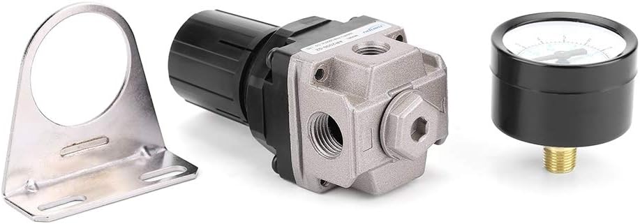 Pneumatic Air Pressure Regulator, Adjustable Air Pressure Compressor Control Valve Gauge G1/4 Connection, Popular, Default - Image 5