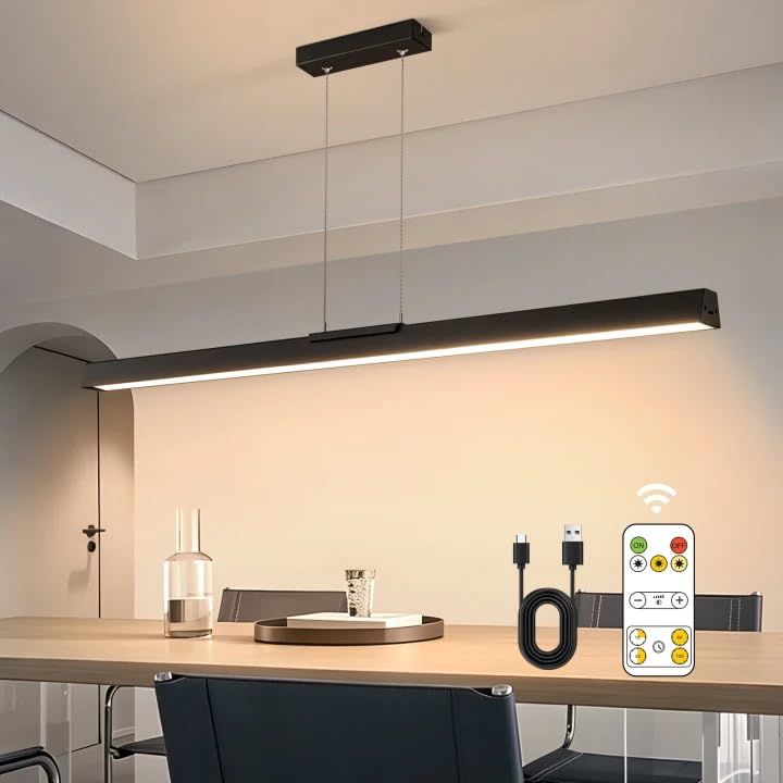 DESGNT Rechargeable LED Pendant Light Black