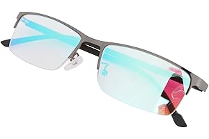 Diydeg Color Blind Glasses, TR Half Frame Full Black Protection Color Blindness Glasses Modern Unisex Style Stylish Light Colored Mirror Coating Colorblind Glasses for Men Red