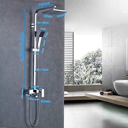 image for LIBINA - bathroom Shower Column rain Shower Set, Flexible Column for S