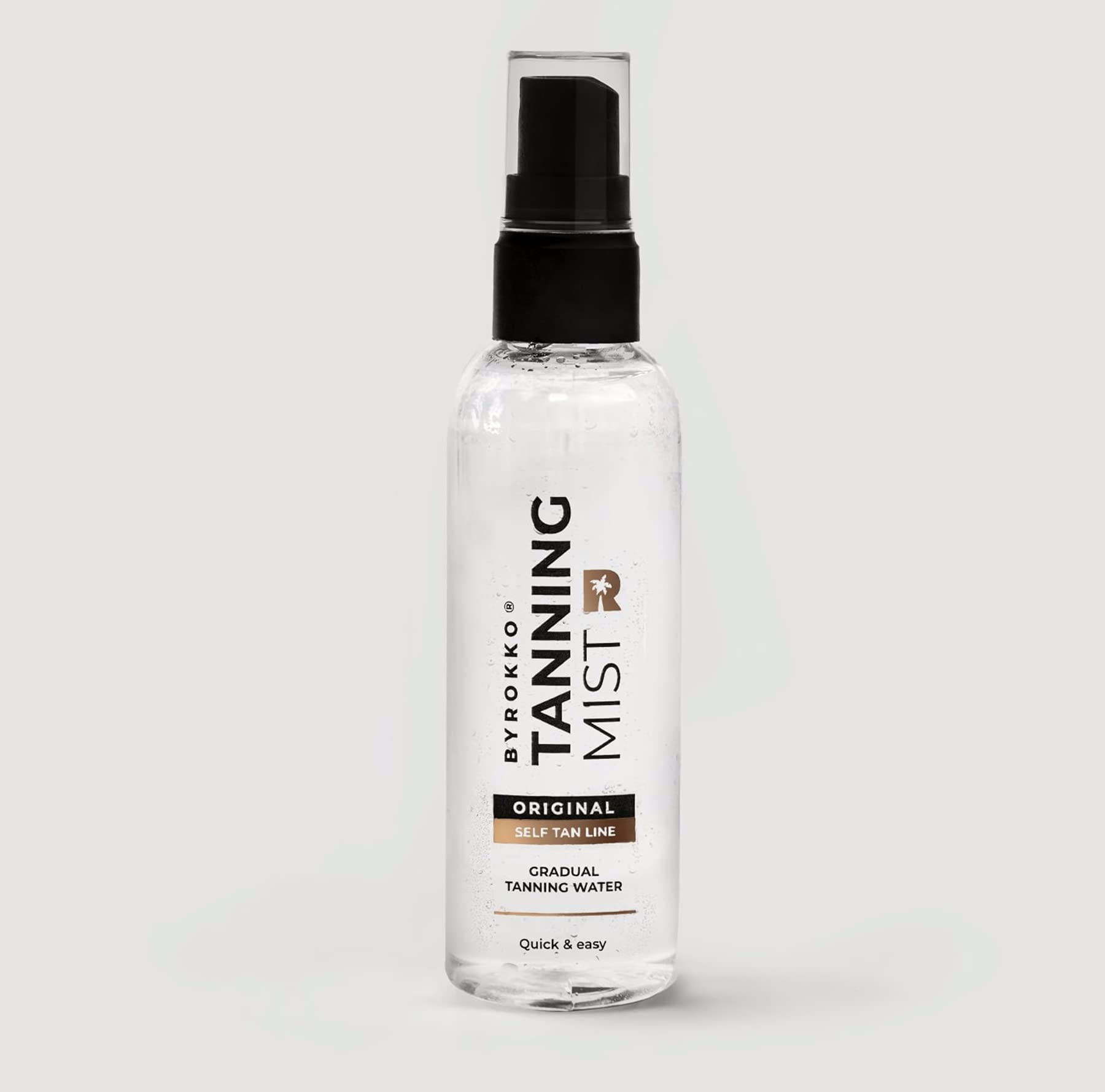 BYROKKO Tanning Mist 100ml| Self-Tanning Water for natural-looking and long-last tan!Brown Shine