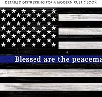 Amazon Com Police Officer Sign 20x30 Ready To Hang Canvas Wall